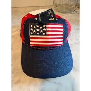 US Polo Assn Patriotic Flag Hat New With Tags Patch Embroidered OSFM